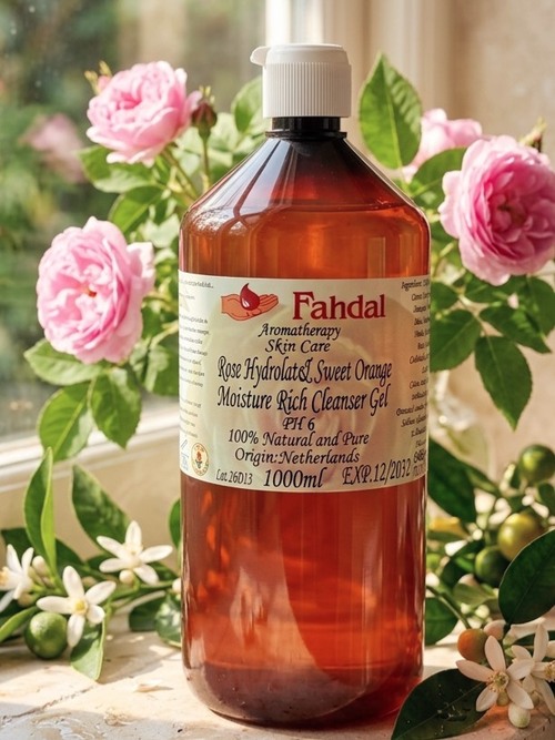 1000ML 玫瑰香橙淨白強效保濕洗顏凝膠