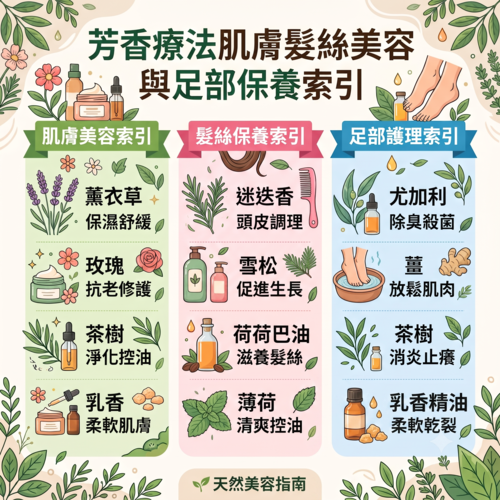 💆‍♀️ 肌膚髮絲美容與足部保養索引（二）💆‍♂️產品圖