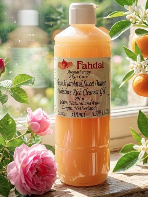 500ML 玫瑰香橙淨白強效保濕洗顏凝膠